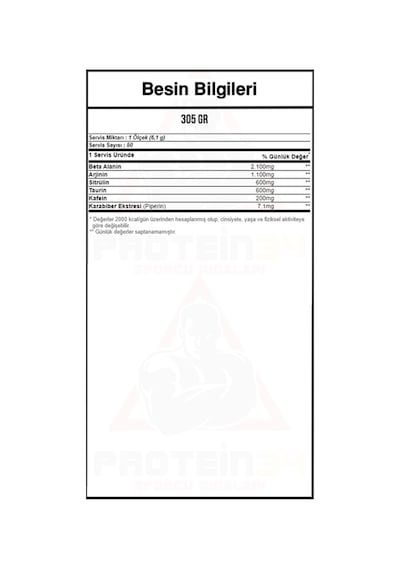 Olimp Nockout 2.0 Pre-Workout 305 Gram 50 Servis Sakız Aromalı
