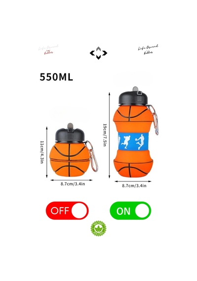 Silikon Açılır Kapanır Pipetli Suluk Ve Matara Çocuk Yetişkin Sporcu Matarası 550 Ml Renkli
