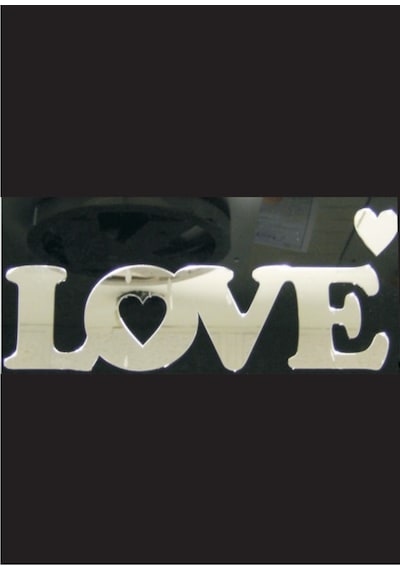 M3 Decorium Love Dekoratif Ayna Gümüş