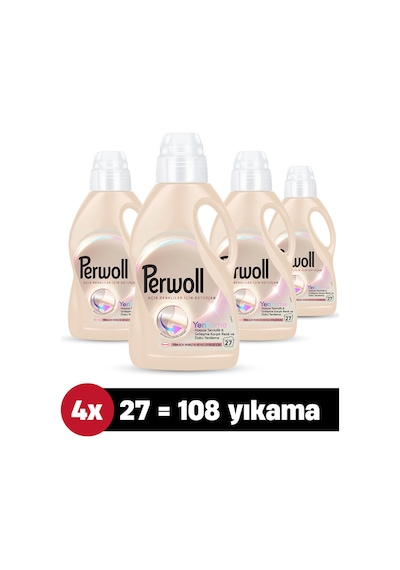 Hassas Bakım Sıvı Çamaşır Deterjanı Açık Renkliler 4'lü Set 1485 Ml 108 Yıkama