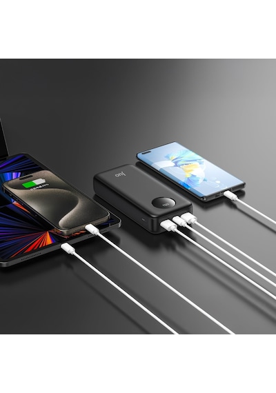 22,5w 20000 Mah Mah Powerbank Siyah