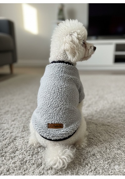 Kedi - Köpek Welsoft Yumuşak Peluş Sweat - Kıyafeti- Mont - Yelek