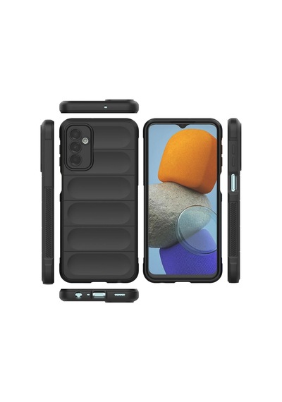 Ilkeshop Newface Samsung Galaxy Uyumlu M23 Kılıf Optimum Silikon - Siyah Sıyah