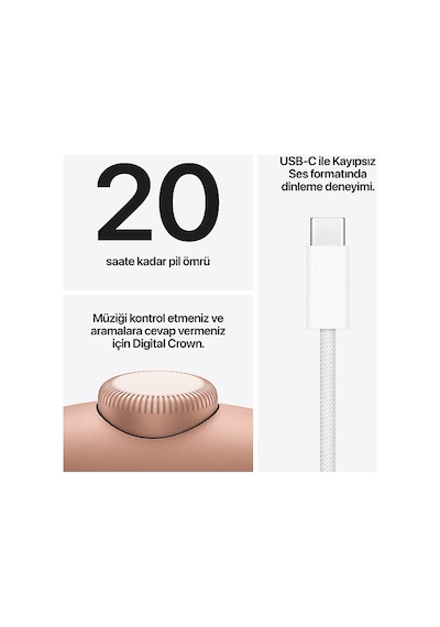 Apple MHWN4TU/A Airpods Max 2 Bluetooth Kulak Üstü Kulaklık Turuncu