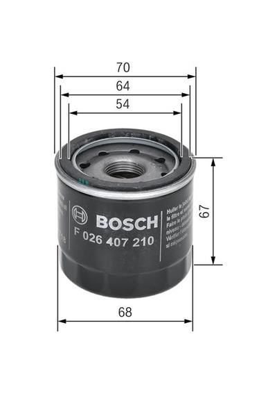 Mazda 3 1.6 Bosch Yağ Filtresi 2009-2016
