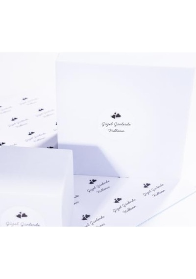 Günlerde Kullanın Yazılı Sticker Seti Kalpli 525 Adet 1