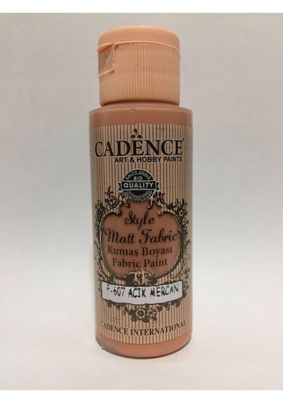 Cadence Style Matt Fabric Kumaş Boyası F-607 Açık Mercan