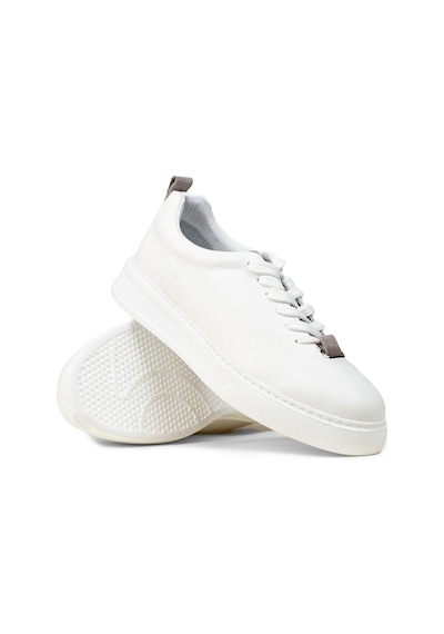 Deery Erkek Beyaz Hakiki Deri Sneaker Ayakkabı - 02010mbyzp01 Beyaz