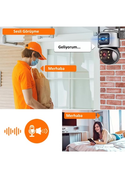 Icsee Viva223 6mp Dual Lens 360 Görüş Hareketli Akıllı Kamera