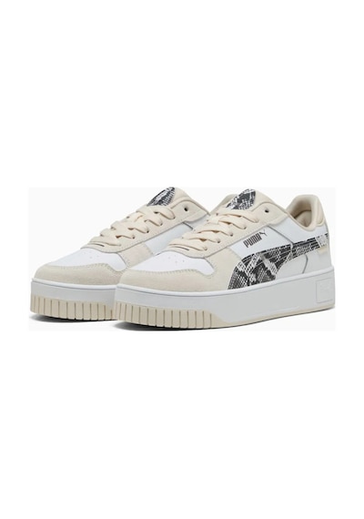 Puma Carina Street Snake Chic Kadın Spor Ayakkabı 40161101 40161101 Bey Beyaz