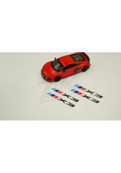 Bmw X3 Logo 3M 3D Damla Silikon Torpido Bagaj Çamurluk Logo Amble