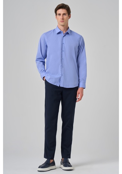 Morven Erkek Mavi Trend Regular Fit Gömlek 26mc004010300 Mavi