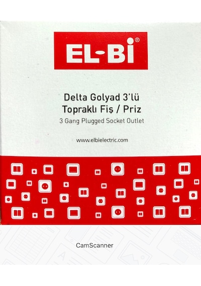 Elbi Delta Golyat 3'lü Topraklı Fiş Priz