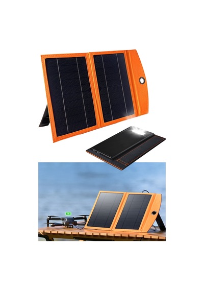 Kampçılar İçin Katlanabilir Portatif Tasarım Powerbank Güneş Paneli 1000 Mah Solar Powerbank Çok Renkli