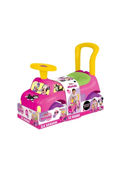 Minnie Mouse İlk Arabam - Binmeli Araba - Çocuk Arabası - İlk Adım Arabası