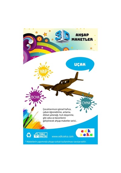 Ahşap Maket Uçak Boya Ve Fırça