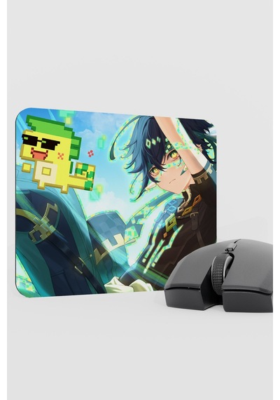 Kinich Genshin Impact Anime Gacha V1 - 22x18 Gaming Mouse Pad Fare Altlığı