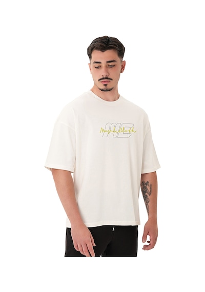 Musclecloth Icon Heavyweight Oversize T-shirt Kırık Beyaz Kırık Beyaz