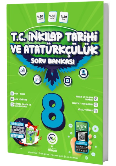 Av Yayınları 8.sınıf T.c İnkılap Tarihi Ve Atatürkçülük Soru Bankası Deneme Hediyeli