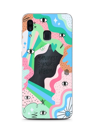 Samsung Galaxy Uyumlu A20/a30 Desen070 Çok Renkli