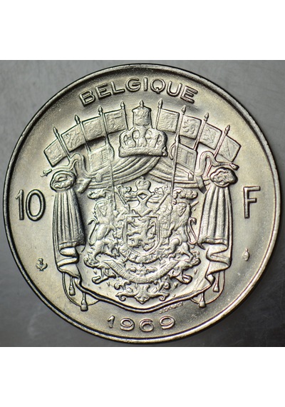 Belçika 10 Frank 1969 Çil -