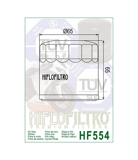 Hiflo Motosiklet Yağ Filtresi Mv Agusta Hf554