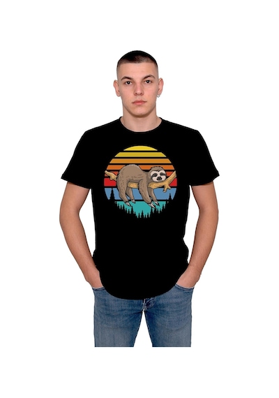 Rakun Uykucu Rackun Retro Tişört Unisex T-shirt 001