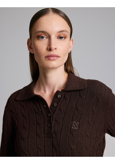Pierre Cardin Kahverengi Regular Fit Basic Kazak 50331499-vr029