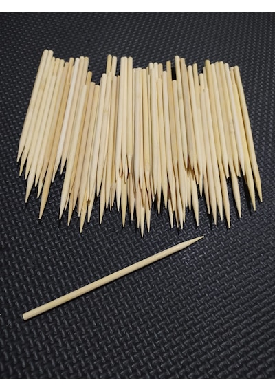 Ahşap Bambu Silindir Maket Çubukları 5 MM 12 CM 150 Adet