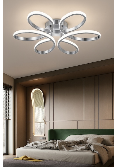 Papatya Model Plafonyer Modern Beyaz Işık Ultra Power Avize,