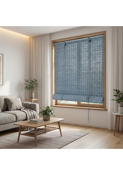 Koçtaş Ahşap Stor Perde Gri 120 x 180 CM