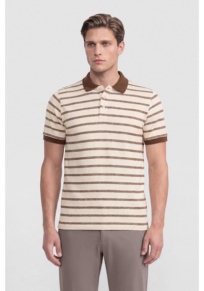 İntersivin Polo Yaka Erkek T-shirt Sd-08 Kahverengi