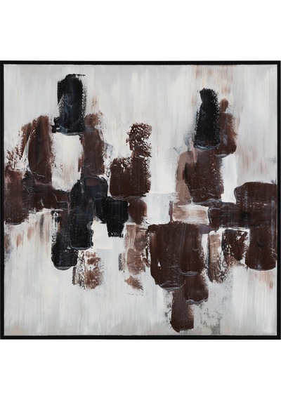 Pulse Çerçeveli Yağlıboya Tablo 100x100 Cm
