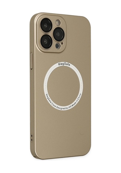 Newface - 559 - iPhone Uyumlu 13 Pro Kılıf Jack Magneticsafe Lens Silikon - Csmo-tex - - Gold