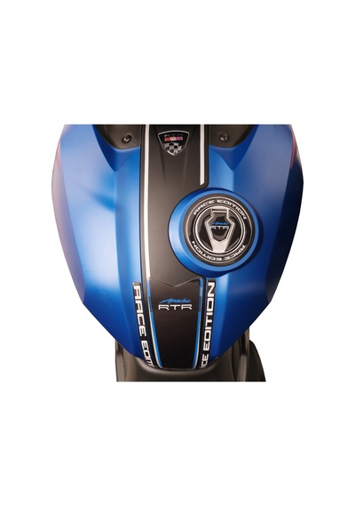 GP Kompozit TVS Apache RTR 200 2024 Uyumlu Tank Pad Seti Siyah - Kırmızı