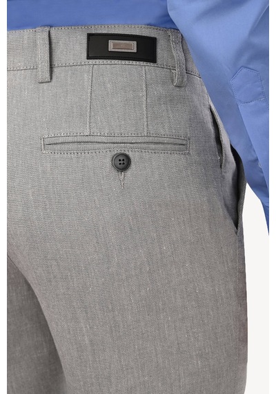 Erkek Gri Keten Spor Pantolon