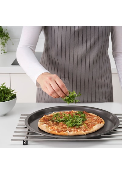 Pizza Tepsisi, Gri, 34 Cm Gri