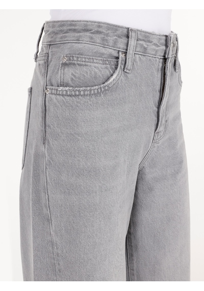 Colins 970 Berry Normal Kesim Gri Kadın Pantolon Cl1072703 Denim