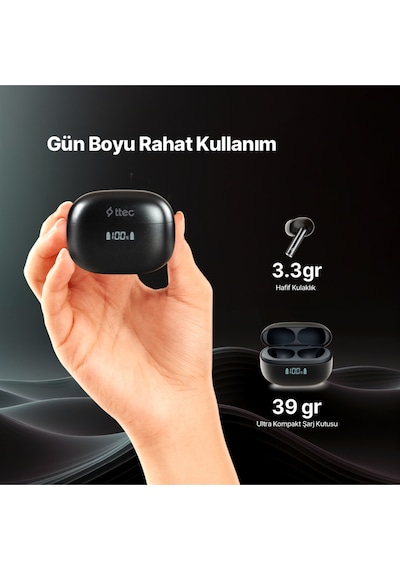 Airbeat Pro Anc Lcd Gerçek Kablosuz Tws Bluetooth Kulaklık- 2km159