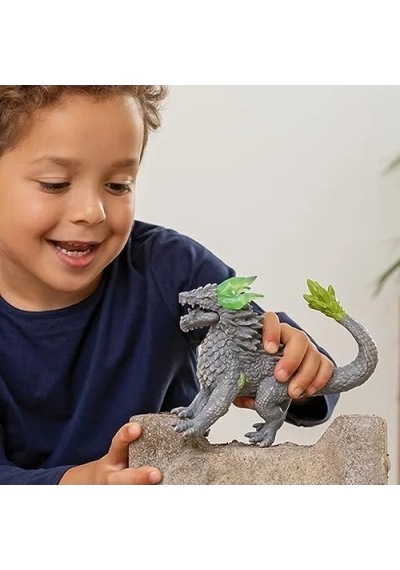 El Boyaması Taş Ejderha Figürü