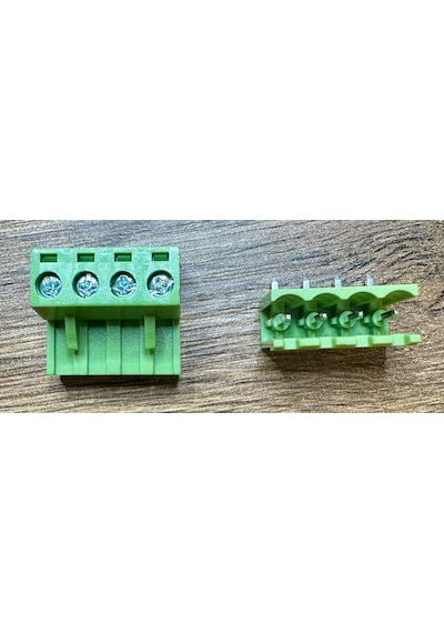 Vidalı Klemens 90 Derece 4 Pin 5.08mm 2 Adet Set