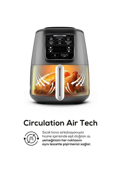 Karaca Air Pro Cook XL 2 in 1 Konuşan Airfryer Fritöz 4 Kişilik