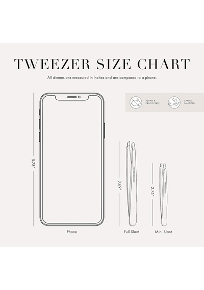Tweezerman Mini Slant Tweezer Geranium - Cımbız