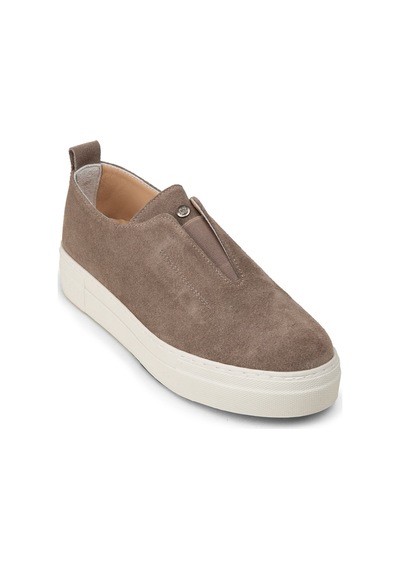 Deery Kadın Hakiki Süet Vizon Renk Sneaker Ayakkabı - R2233zvznc01