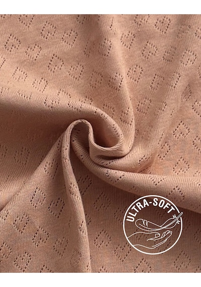 Alya Underwear %100 Pamuk Kumaşlı, Büyük Beden Yüksek Bel Kalp Desenli Ribana Jakar Kadın Külot Ten Rengi