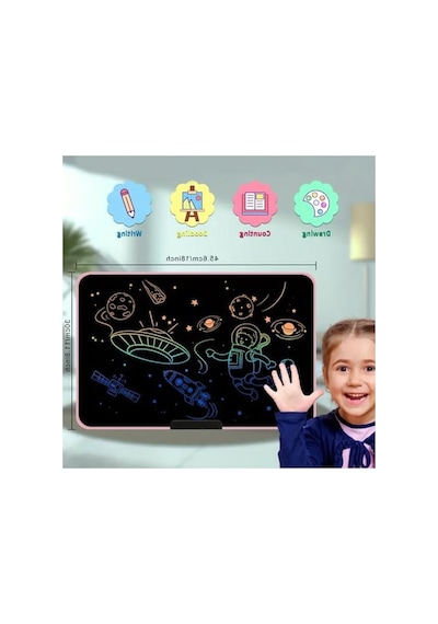 Xl Yazı Tableti, 21 İnç Lcd Çift Taraflı, Eğitim Aracı 124-Pembe