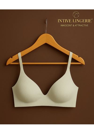 Softease V Yaka Balensiz Dikişsiz Lazer Kesim Rahat Soft Kumaştan Açık Fıstık Yeşil