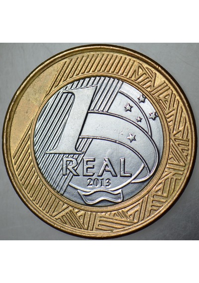 Brezilya 1 Real 2015 Bimetal Çilaltı.