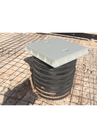 500Mm Koruge Boru Uyumlu Çerçeve + Düz Kapak