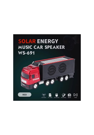 Tır Şeklinde Bluetooth Speaker Şarjlı Kablosuz Hoparlör Fm Radyo Sd Kart Usb